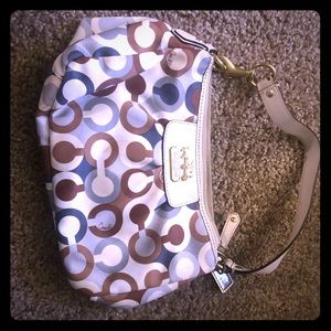 Satin Coach purse